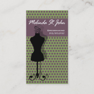 Dressmaker Mannequin Sewing Fashion Designer Business Card