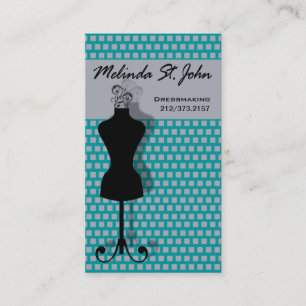 Dressmaker Mannequin Sewing Fashion Designer Business Card