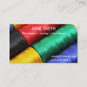 Dressmaker, Sewing, tailor professional Business Card