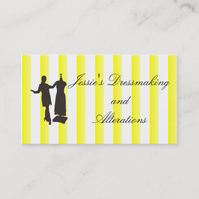 Dressmaking Service Business Card (Front)