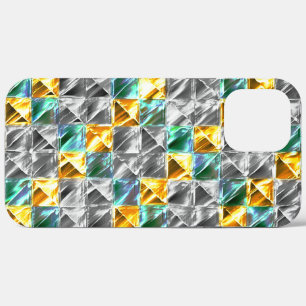  Dressy mint, golden and silver tiles or stained   iPhone 12 Pro Max Case