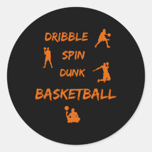 Dribble classic round sticker