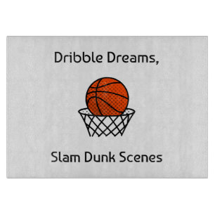 Dribble Dreams, Slam Dunk Scenes Basketball Cutting Board