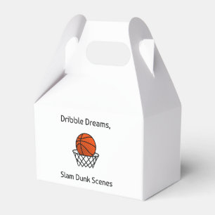 Dribble Dreams, Slam Dunk Scenes Basketball Favour Box