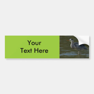 Dribbling Heron Bumper Sticker