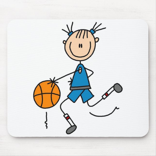 Dribbling The Basketball Mousepad (Front)
