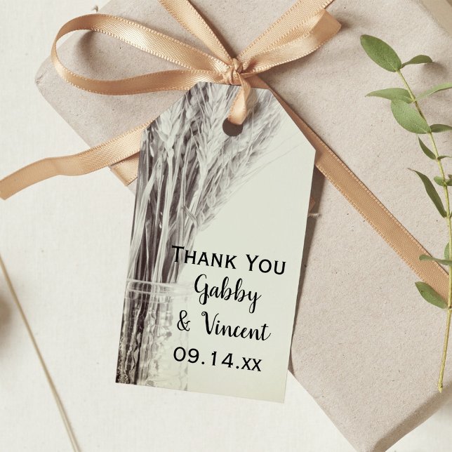 Dried Barley Country Farm Wedding Favour Tag (Creator Uploaded)