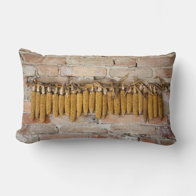 Dried Corn Cobs Lumbar Cushion (Front)