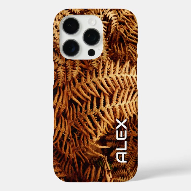 Dried Fern Leaves – Natural Botanical Texture Case-Mate iPhone Case (Back)