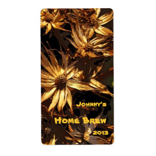 Dried Flower Beer Label