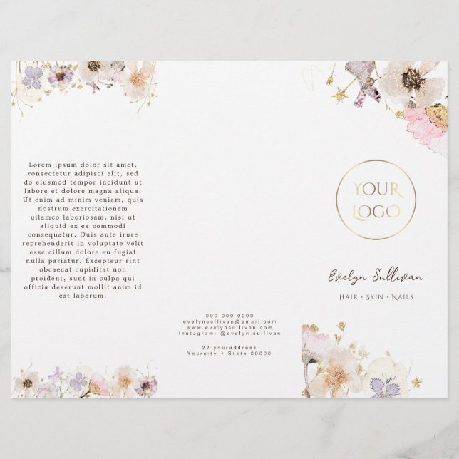 Dried flowers brochure (Front)