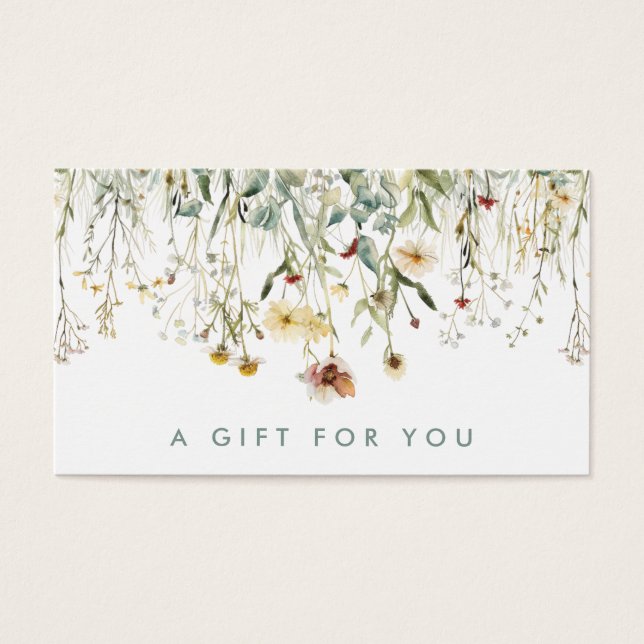 Dried Flowers Gift Card (Front)