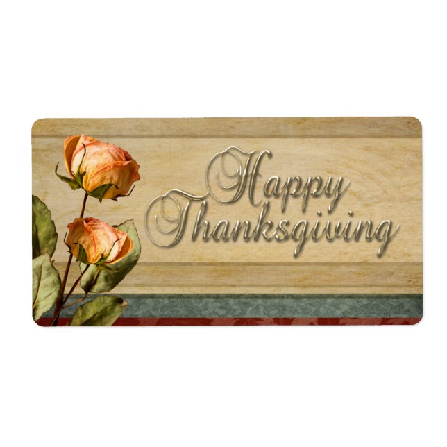 Dried Flowers Label (Front)