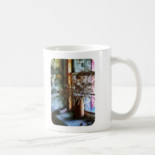 Dried Flowers on Windowsill Coffee Mug