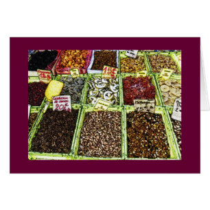 Dried fruits and nuts at the Market