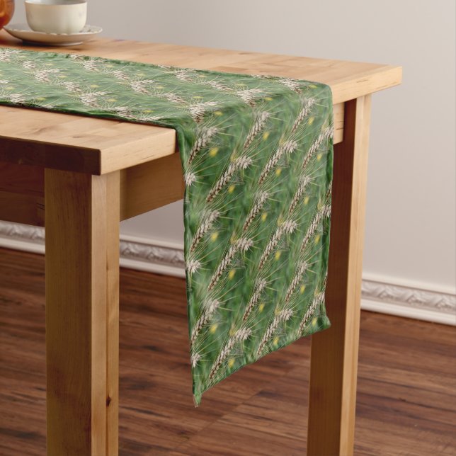 Dried Grass Nature Pattern Short Table Runner (In Situ)