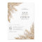 Dried Grass Pampas Wedding Invitation