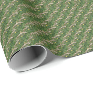 Dried Grasses Nature Pattern   Wrapping Paper