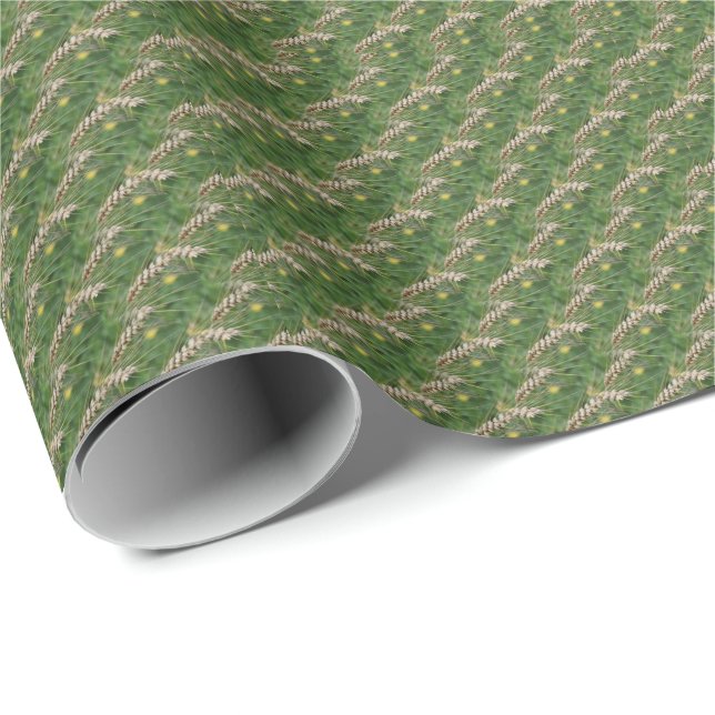 Dried Grasses Nature Pattern   Wrapping Paper (Roll Corner)