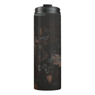 Dried leaves thermal tumbler