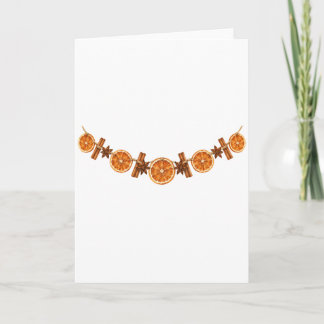 Dried Orange and Cinnamon Garland Card