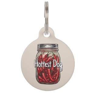 Dried Peppers Jar Pet Tag