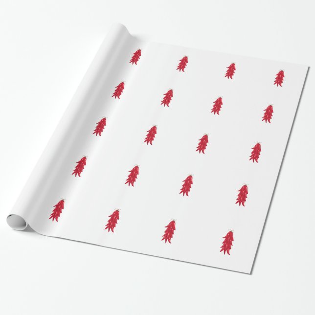 Dried Peppers Wrapping Paper (Unrolled)