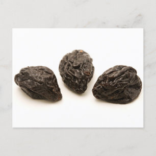 Dried plums postcard