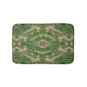 Dried Summer Grass Personalised Bath Mat