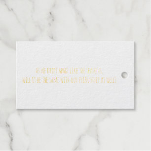 Drift Apart Foil Gift Tag