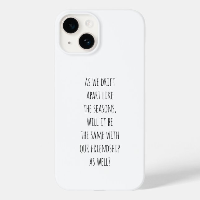 Drift Apart iPhone Case (Back)