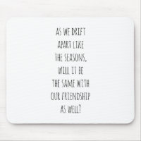 Drift Apart Mouse Pad