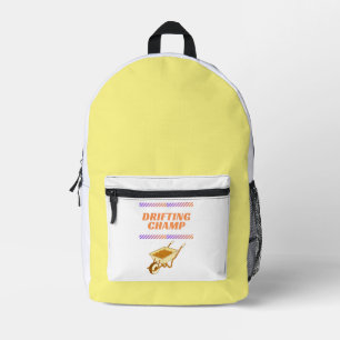 drift champion printed backpack