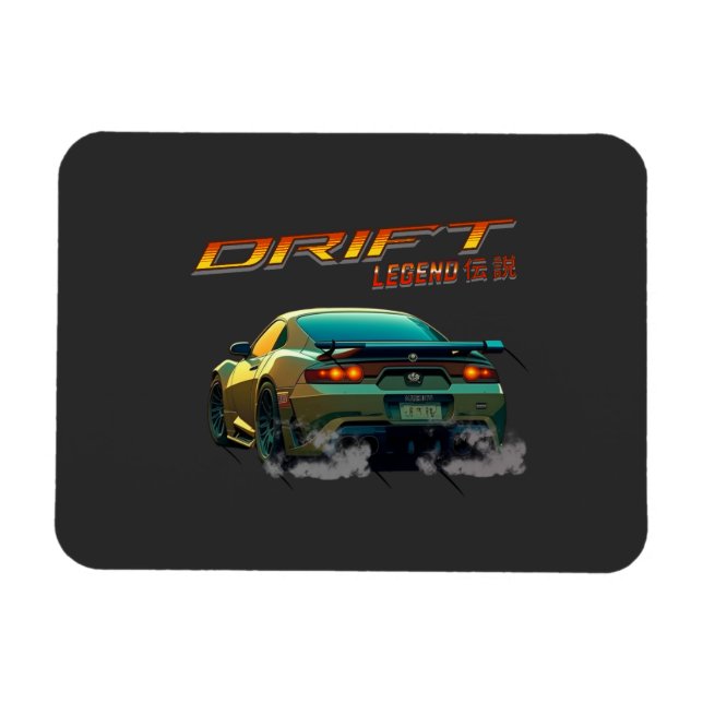 DRIFT LEGEND SUPRA MK4 - ANIME STYLE MAGNET (Horizontal)