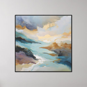 Drift of Gilded Tides Canvas Print