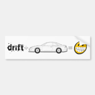 Drift Silvia S14 is fun Bumper Sticker