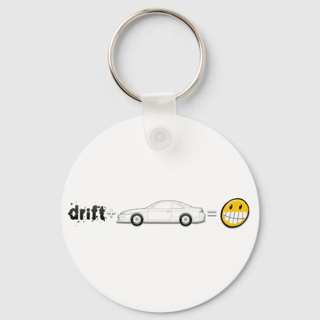 Drift Silvia S14 is fun Key Ring (Front)