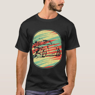 Drifting Car  Retro Vintage 70s Silhouette Gift T-Shirt