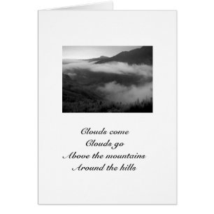 Drifting Clouds/Landscape in B&W Card