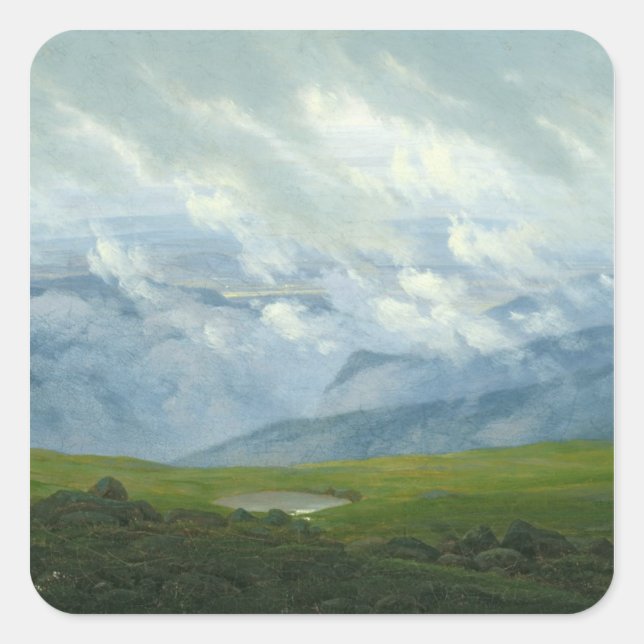 Drifting Clouds Square Sticker (Front)