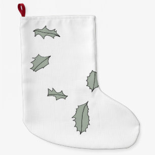 Drifting Holly Leaves stocking