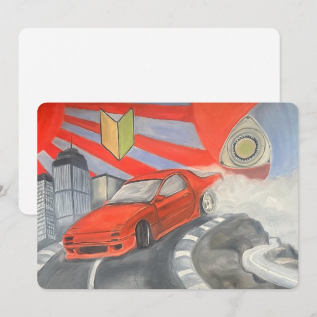 Drifting in the Sky Holiday Card (Front/Back)