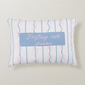 Drifting Into Dreams Blue Pillow