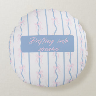 Drifting Into Dreams Blue Pillow