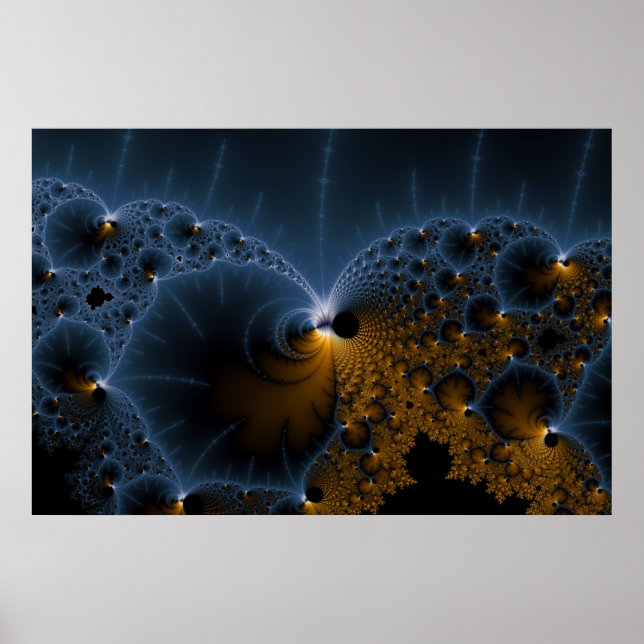 Drifting Jellies - Fractal Art Poster (Front)