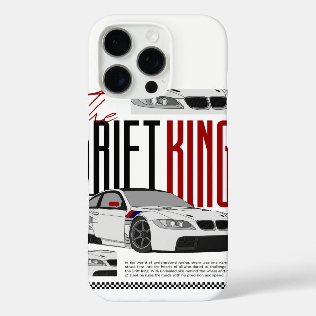 Drifting Machine – Speed & Smoke  iPhone Case (Back)