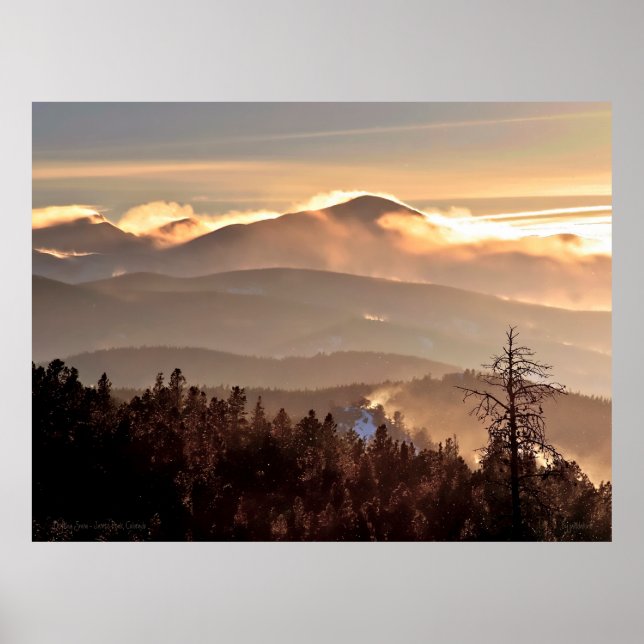 Drifting Snow - James Peak, Colorado Poster (Front)