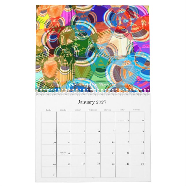 Drifting to a Dream, Colours & Time - 2011 Calendar (Jan 2027)