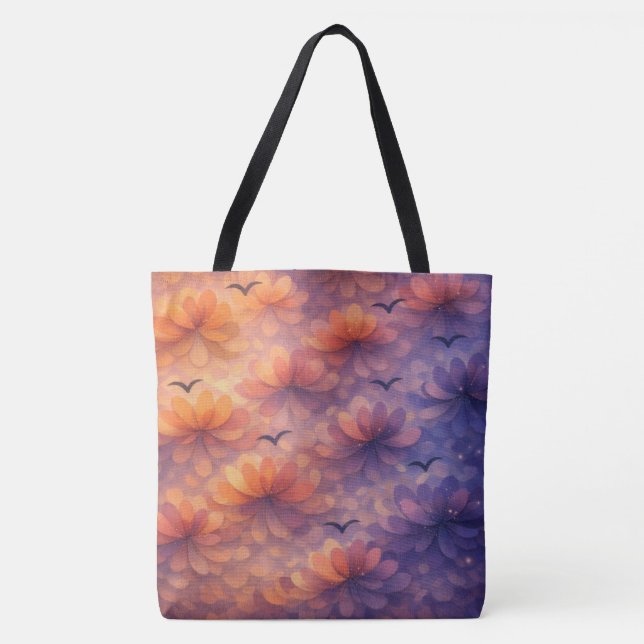 Driftlight Bloom Tote Bag (Front)