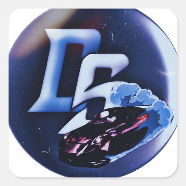 Driftstyle smoke square sticker (Front)